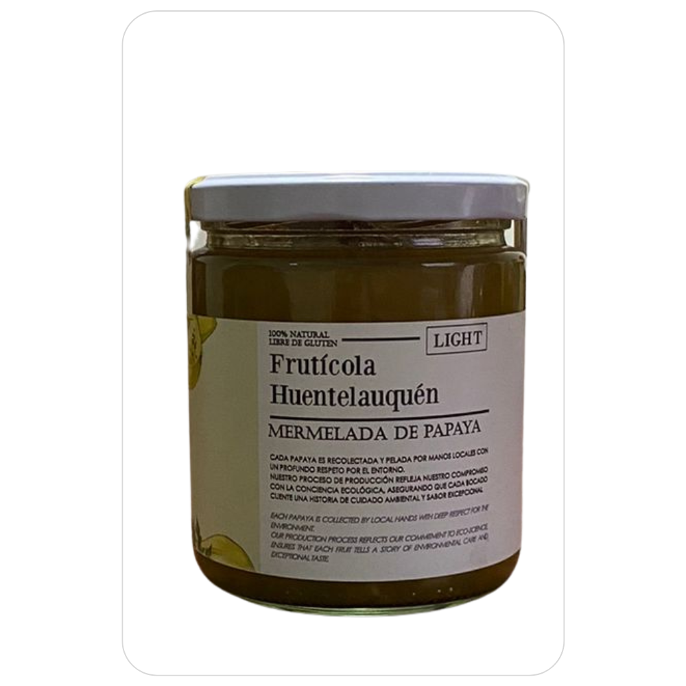 Mermelada en Conserva de Papayas LIGHT 460 gr. Frutícola Huentelauquén
